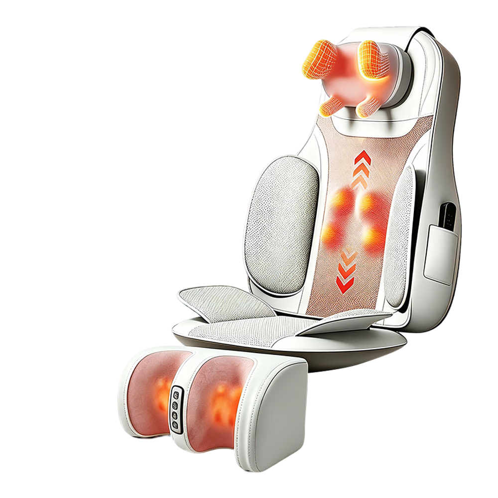 AUX 12D-5638 Massage Cushion Pad Neck Shoulder Waist Back Foot Therapy Massager Multi-Function Back Scraping Massager Gift for Parents and Girlfriend Birthday Holiday