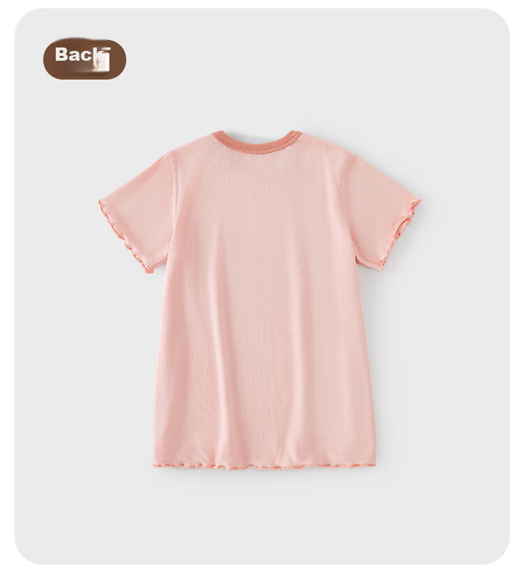 Xiyuan Girls' Summer Thin Antibacterial Bamboo Fiber Sleep Dress for 7-Year-Olds Cute Baby Nightgown 10