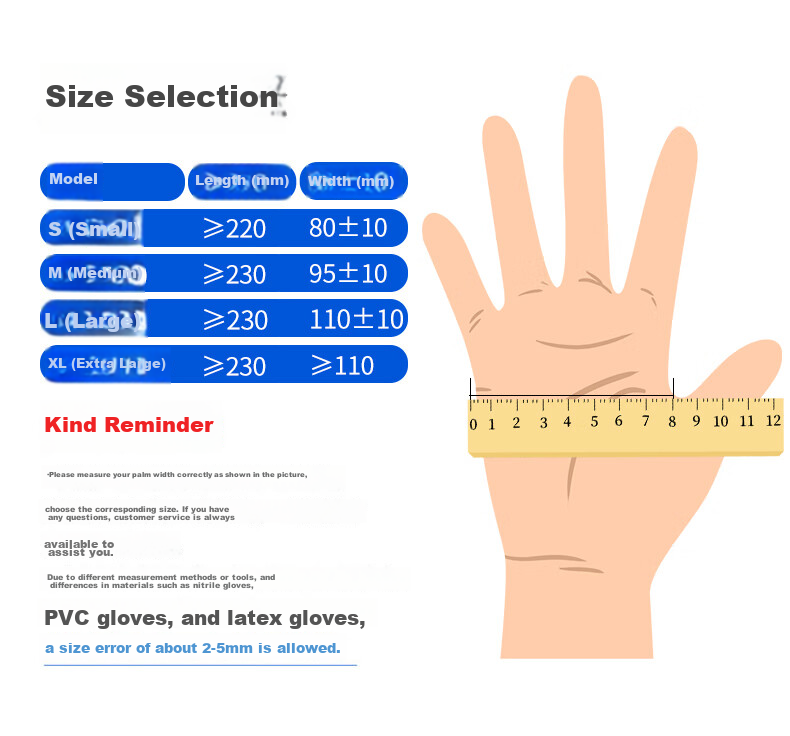 INTCO Medical PVC Examination Gloves (5.0g) Colorless Size M 100pcs/Box Y78-1000-M 1 Box 4