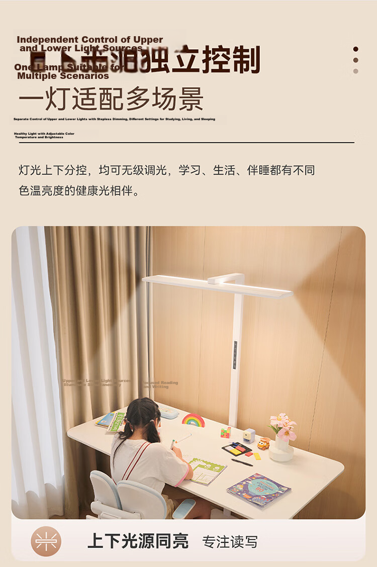 NVC Future Light Floor Eye-Care Desk Lamp Reading Children's Study Smart Control Full Spectrum Large Road Lamp L5pro 12