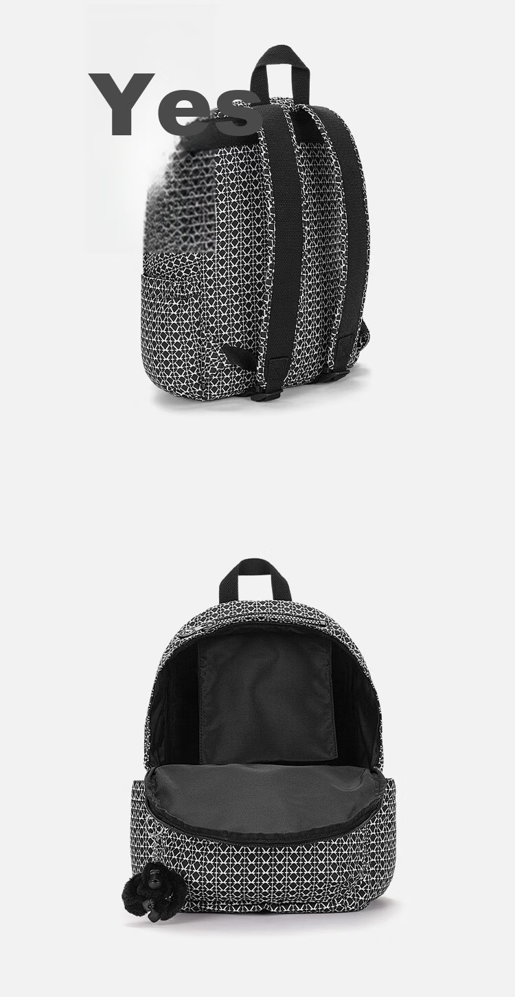 Kaplin DELIA 14-inch Laptop Backpack School Bag Black Letter Print Birthday Gift 7