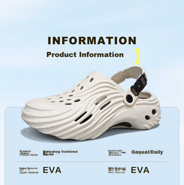Jingzhenlianggong Hollow Outdoor Non-Slip Water Shoes Sandals Senma Style Khaki Brown Size 40-41 15