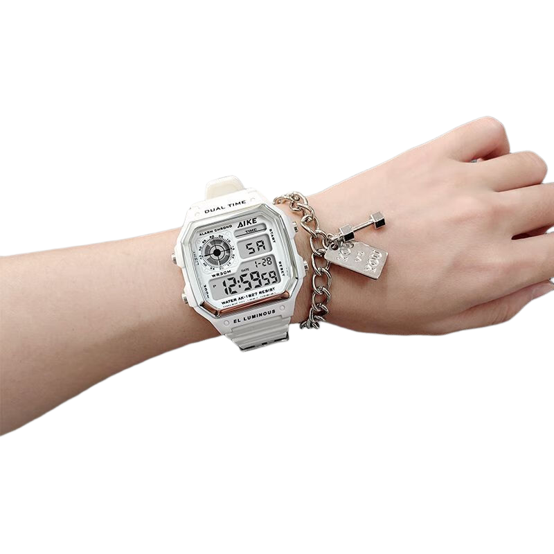 GEORGCOUNT Electronic Watch for Middle And High School Students' Exams, College-Style Women's Watch, 2025 New High-Quality Aesthetic Niche Small Square Wristwatch