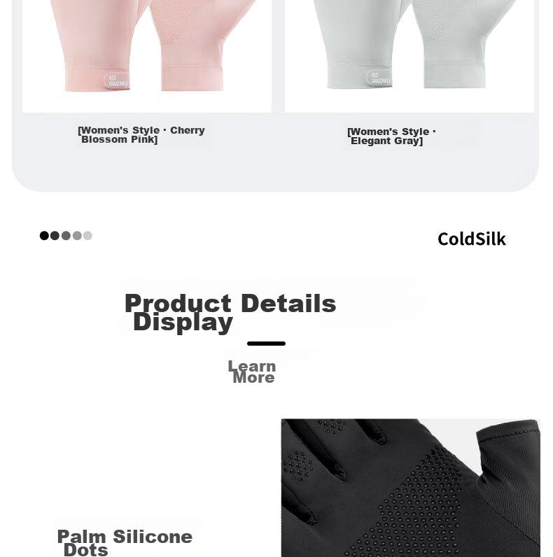 RED DRAGONFLY Sunscreen Half-Finger Gloves Unisex Cycling Fitness Non-Slip Lightweight Sun Protection UV Resistant Touchscreen Ice Silk Gloves 18