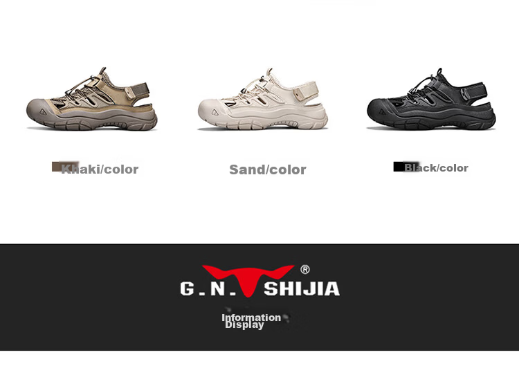 Bull Family Baotou Men's Summer Breathable Hollow Beach Sandals Outdoor Casual Sports Creek Shoes Men's Hole Shoes 39