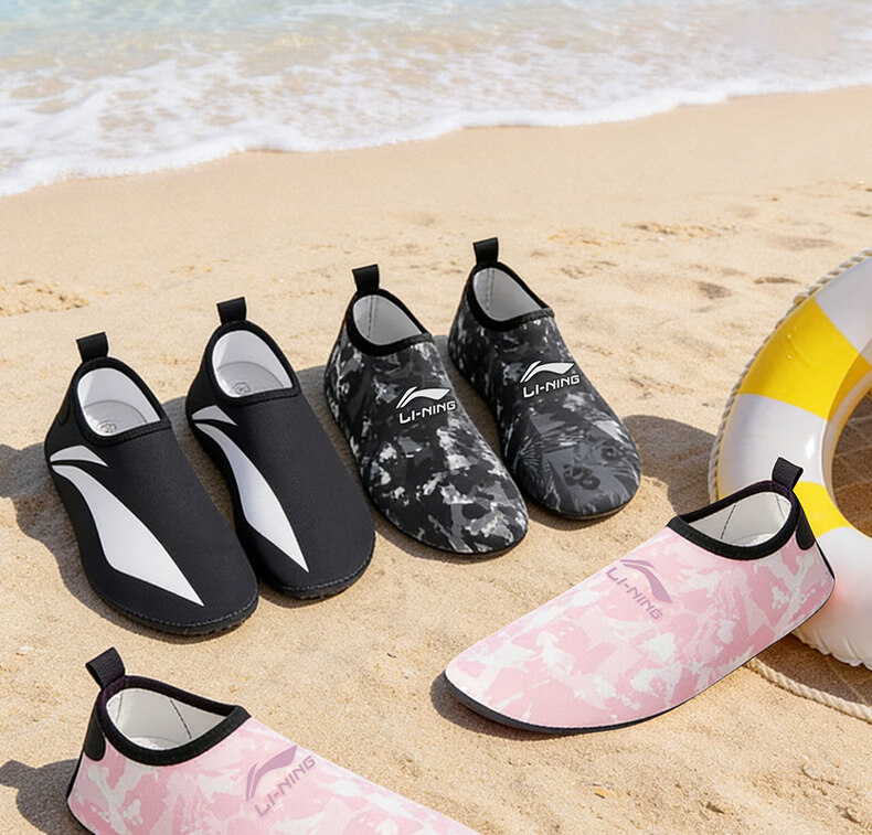 Li-Ning Beach Shoes Unisex Swimming Rafting Anti-Slip Cut-Resistant Skin-Friendly Water Park Sea Hunting Snorkeling Breathable Durable Water Shoes 14