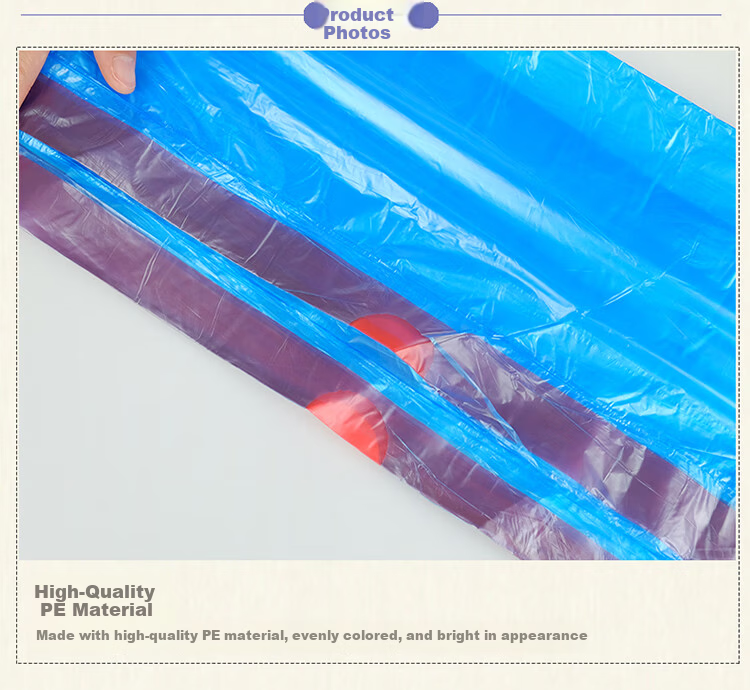 Jiecheng Thickened Drawstring Garbage Bags 15 Rolls 45x45cm 225pcs Double-Sided 2-Layer Large Handheld Kitchen Household Kitchen Waste Bags 6