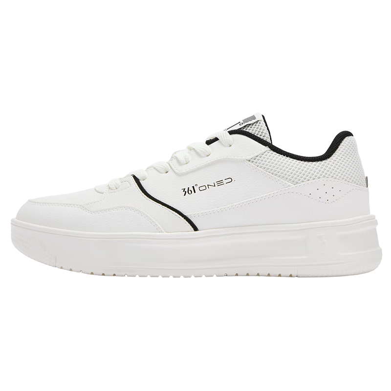 361° Qinghe 2.0 Men's Sneakers Sports Shoes Spring Summer Casual Thick Sole White Shoes 672616610-1