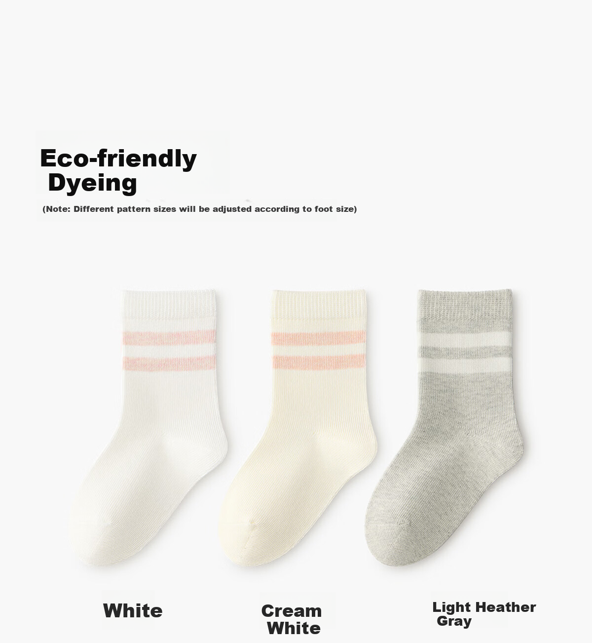 Mianzhuwu Children's Socks Girls Spring Summer Pure Cotton Class A 10A Antibacterial Odor-Resistant Sweat-Absorbing Seamless Mid-Calf Socks 5 Pairs 16