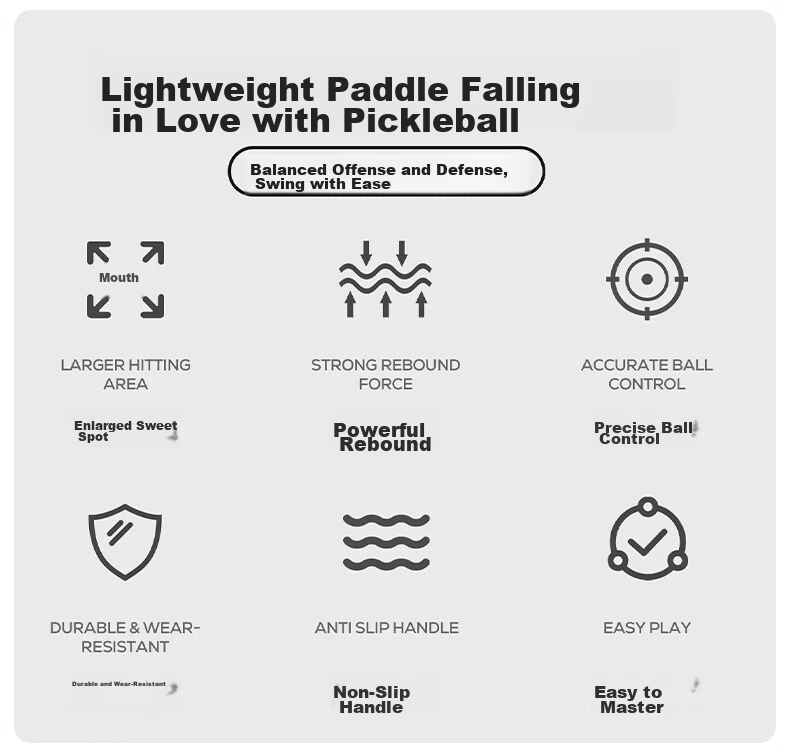 Xtep Pickleball Paddle Flame Series 913 Paulownia Wood Beginner Adult Indoor Outdoor Competition Training Paddle Cloud Water Blue 1