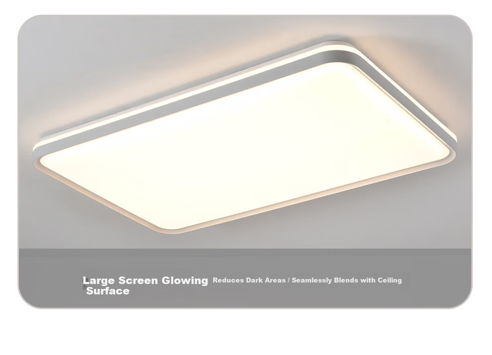 NVC LED Ceiling Light Ultra-thin Large Screen Full Spectrum Smart Quick-install Comfortable Square 48W for Living Room 21