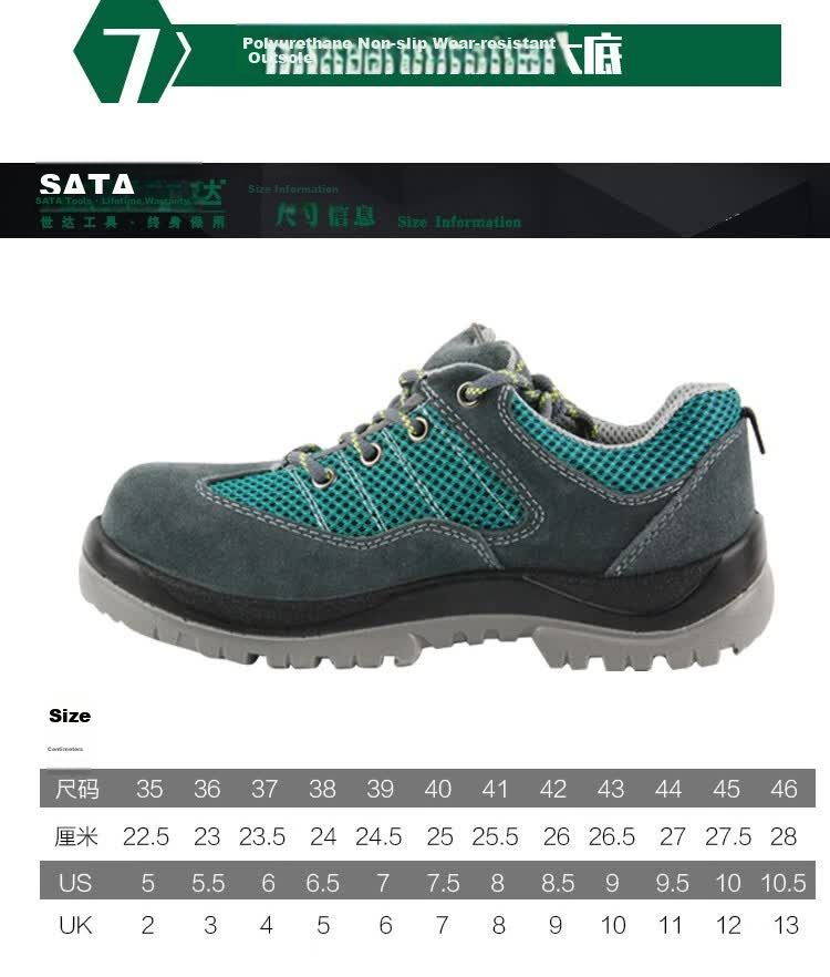 Shida Safety Shoes for Men, Insulated Shoes, Breathable Electrician Work Shoes, Non-Slip Safety Shoes, Anti-Smashing FF0503 Size 39 5