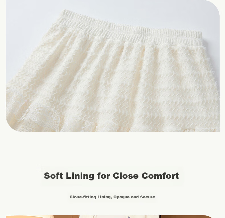 Langsha Women's Summer New Fashion Lace Cake Skirt Slim Fit A-Line Skirt Casual Versatile Skirt 10