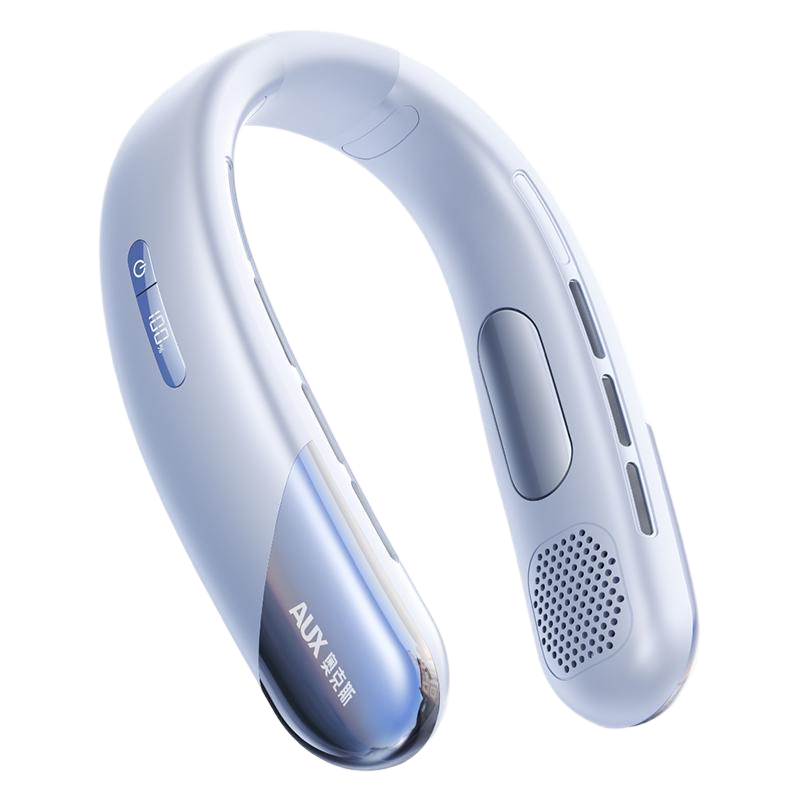 AUX Ice Cooling Breeze | Mini Air Conditioner Neck Hanging Fan 2026 New Long Battery Life Portable Quiet Outdoor Cooling Device
