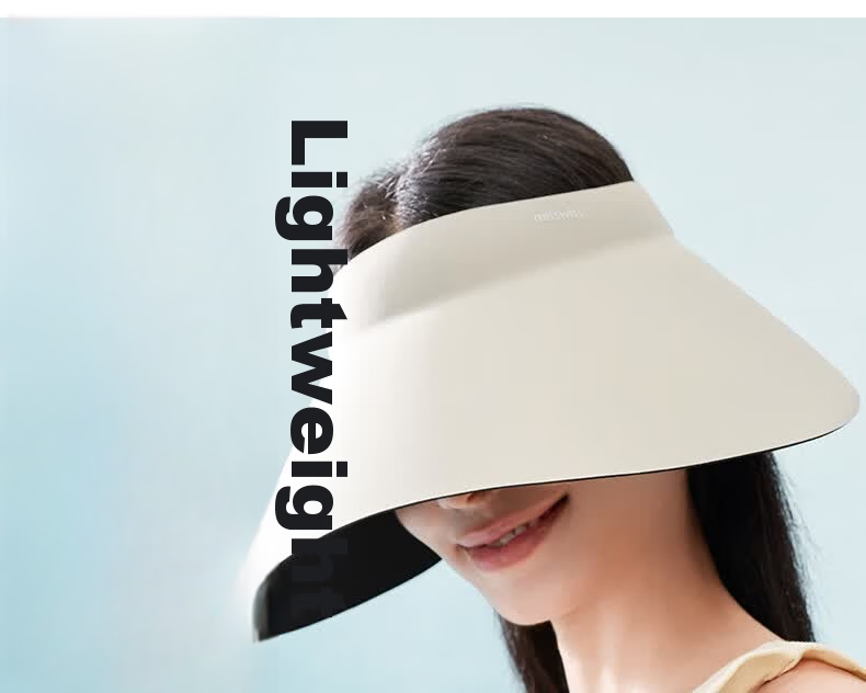 MissWiss QI Wei Style Sun Protection Hat UV Protection Sunshade Hat Open Top Sun Hat Coconut Brown 11