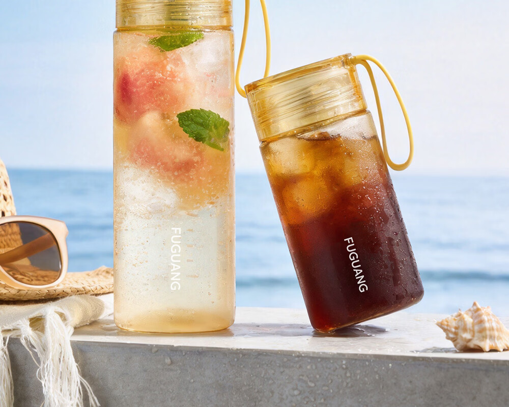 Fuguang Plastic Tea Brewing Water Cup PPSU Portable Unisex Student Summer High-Value Heat-Resistant Sports Water Bottle with Tea Separation 3
