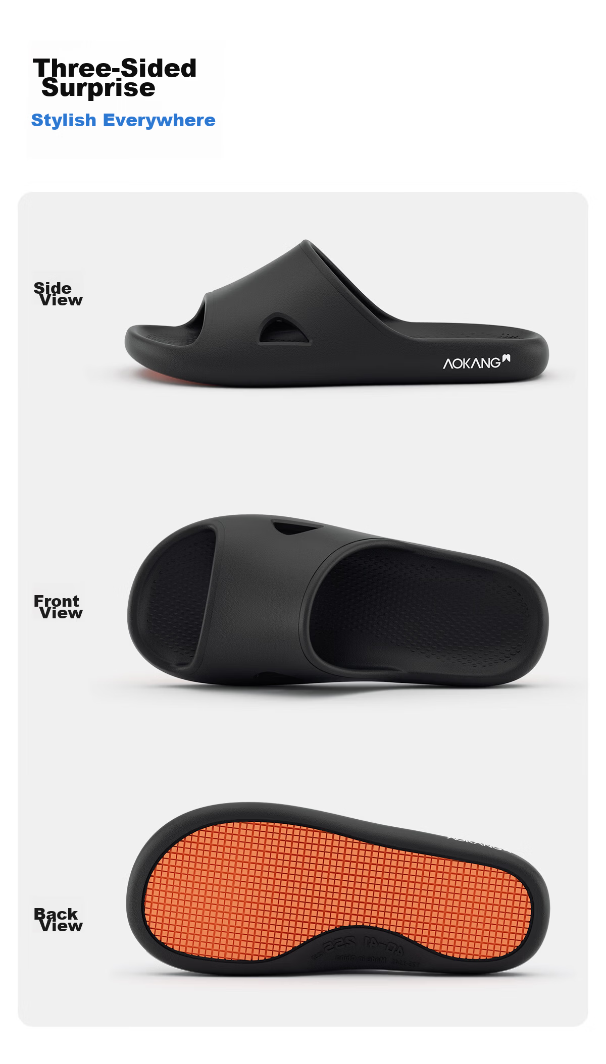 Aokang Women's Anti-Slip Slippers Summer 2026 New Home Bathroom Shower Non-Slip EVA Soft Sole Premium Sandals 18