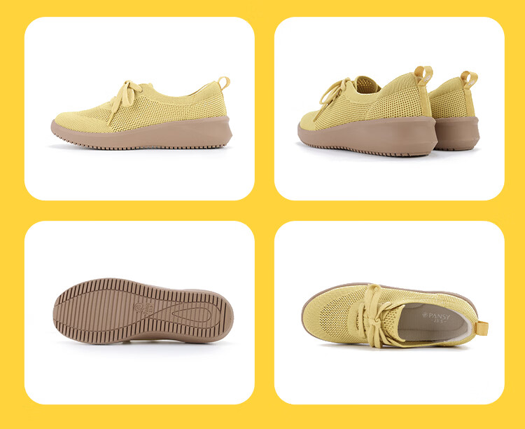 Pansy Women's Mesh Summer Shoes 2026 New Breathable Soft Sole Comfortable Flats 4377 Off-White Size 37 11