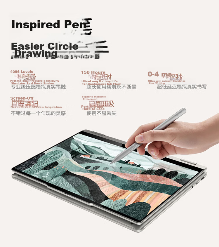 Lenovo YOGA 360 14 Lightweight Convertible Laptop Core 2nd Gen Ultra7 258V 32GB 1TB 2.8K 120Hz Touch OLED 360° Flip Notebook 14