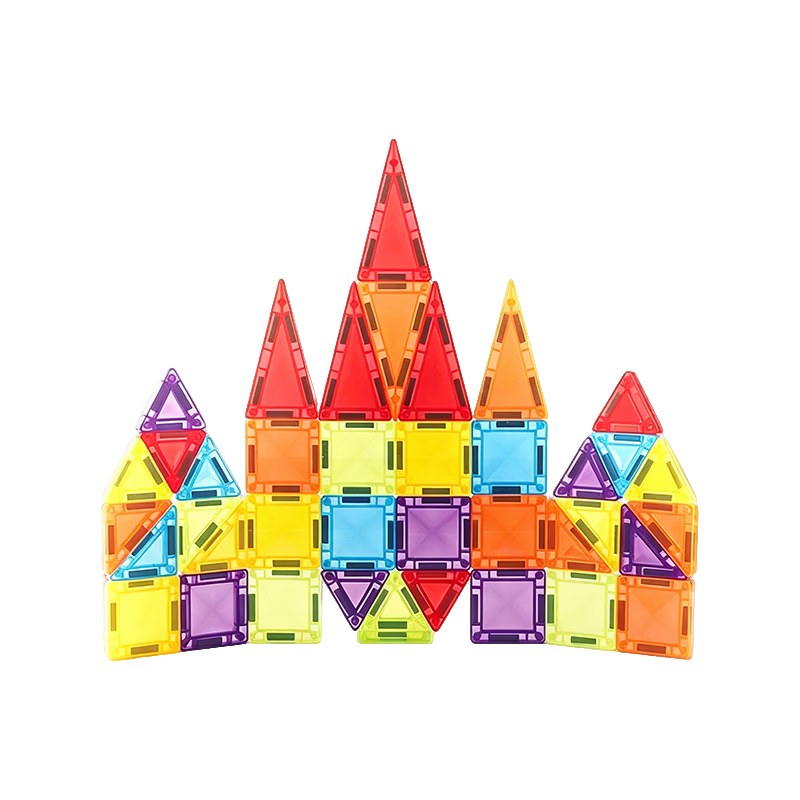 Danmiqi Colorful Window Magnetic Tiles, Children's Magnetic Building Blocks, Educational Toy, Magnetic Puzzle, for Ages 3-6, Baby Toy, Birthday Gift