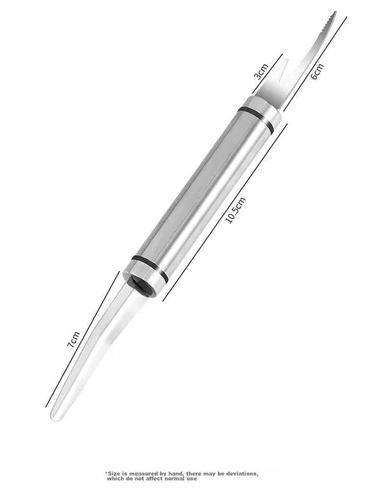 BJ 304 Stainless Steel Shrimp Deveiner Tool, Double-Ended Shrimp Deveiner Knife, Longan Pit Remover, Prawn Deveining Knife 12