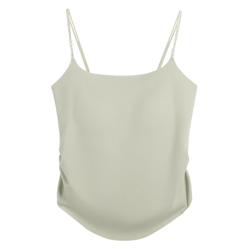 LangSha Spring Summer Wearable Cooling Seamless Padded Anti-Exposure Antibacterial Women's Tank Top