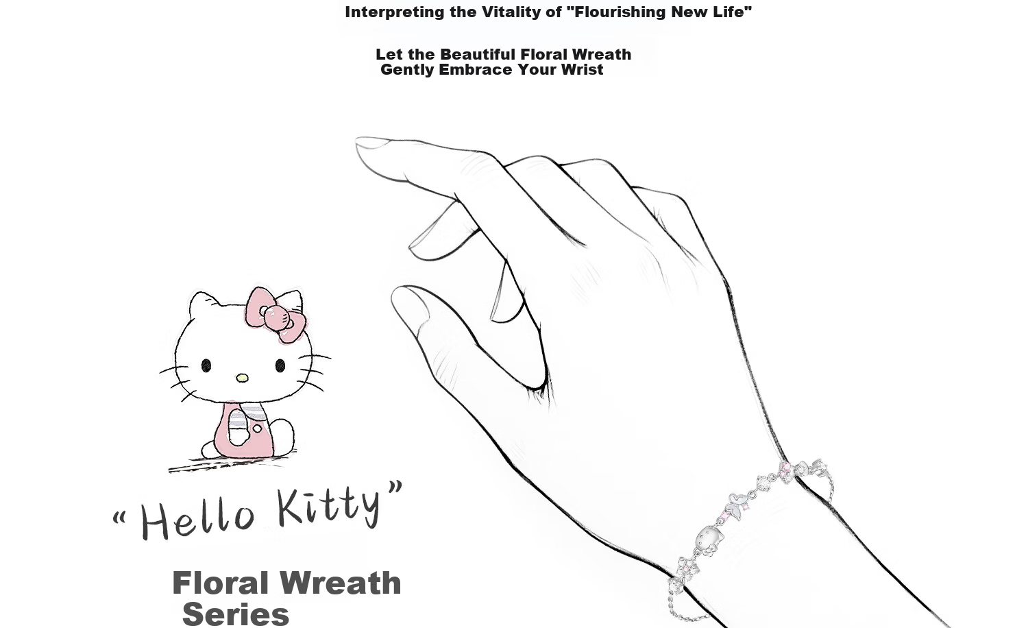 Chao Se Hui Sanrio Hello Kitty Butterfly Bracelet for Girls Children's Birthday Gift Luxury Gift for Girls 6223 5