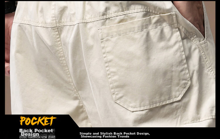 Pierre Cardin Men's Shorts, Summer Father's Day Gift, Loose Cargo Pants, Pure Cotton Breathable Five-Point Shorts for Men, Off-White, XL 18