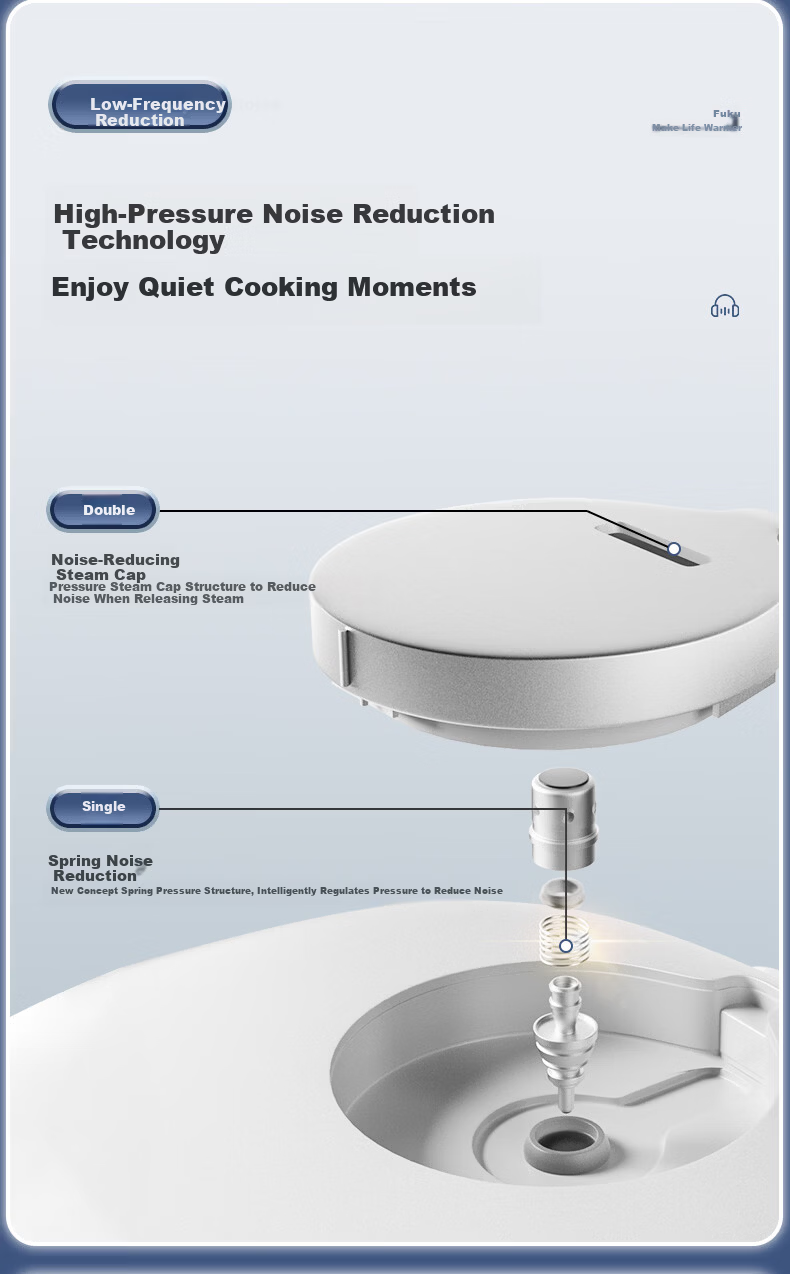 CUCKOO Price Protection 618 Electric Rice Cooker Korean Imported Noise Reduction Double Pressure IH Heating Smart Voice Non-stick 2.8L 1-3 Person CRP-NHTR0611FW 7