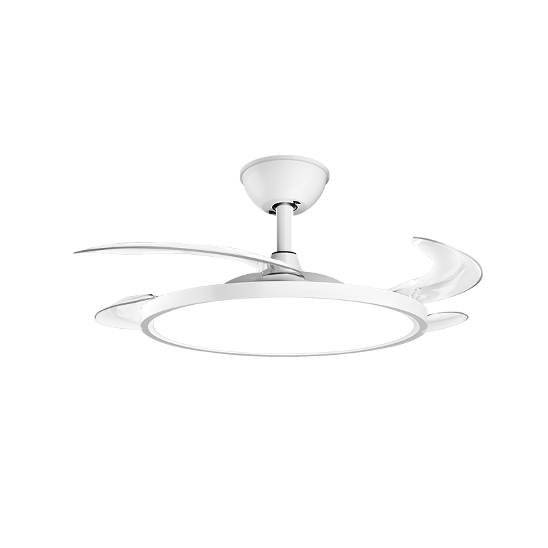 Delpre Eye Protection Fan Light Integrated Ceiling Fan Lamp Dining Bedroom Invisible Fan Chandelier Zhongshan Lighting with Installation Package