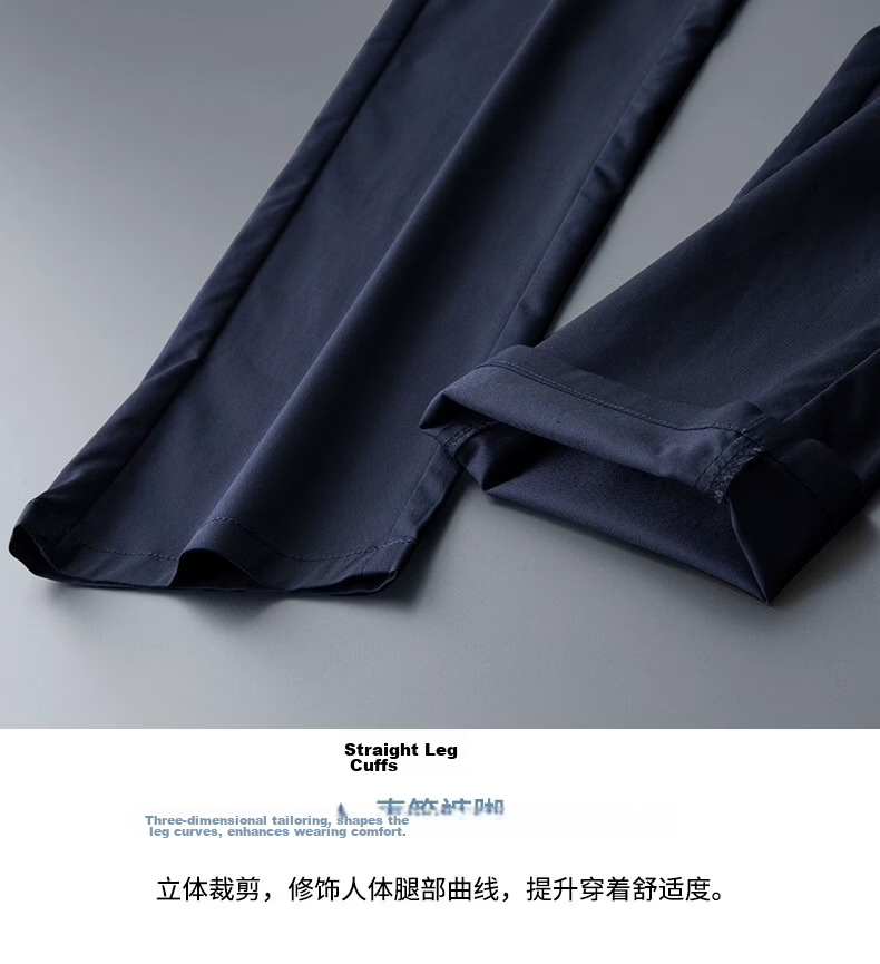 PLAYBOY Men's Business Straight Loose Fit Dress Pants 2026 Spring Autumn Thin Casual Trousers Commuter Pants 17