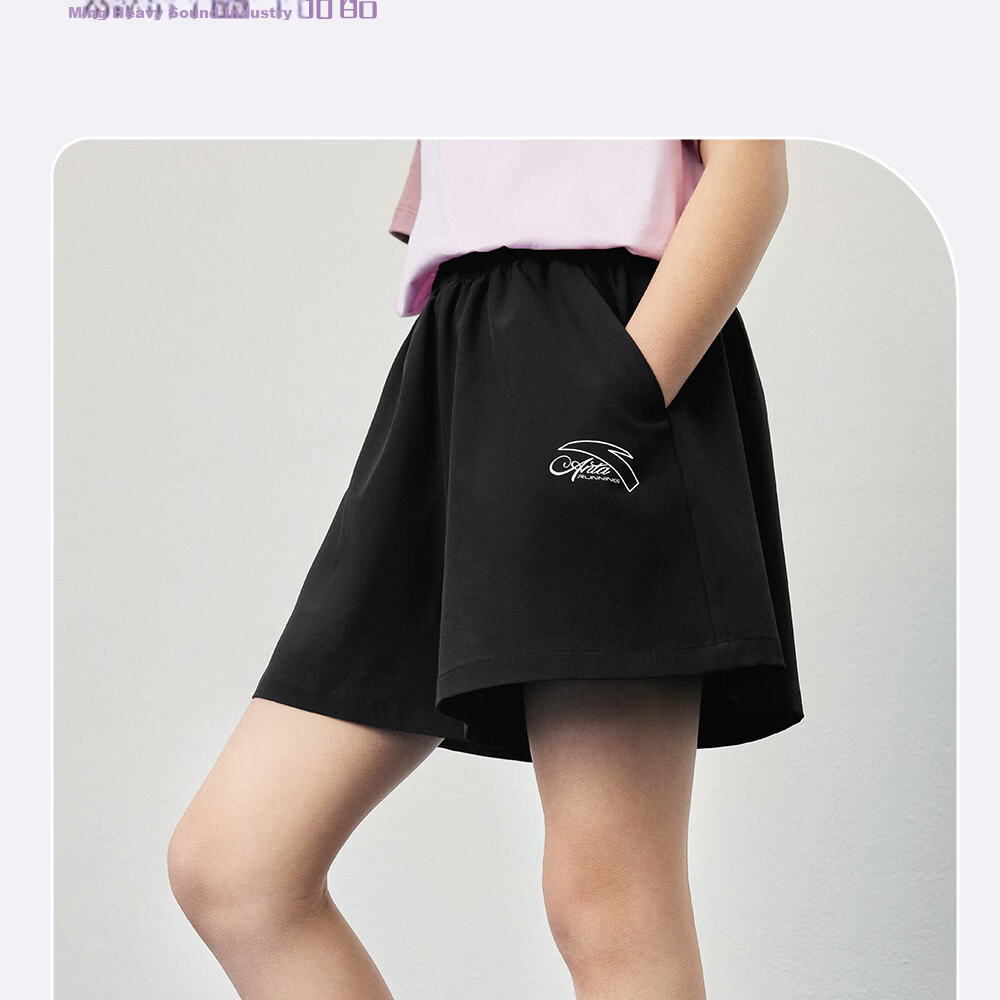Anta Kids Girls 2026 Summer Breathable Loose Quick-Dry Training Sports Shorts A62627304 18