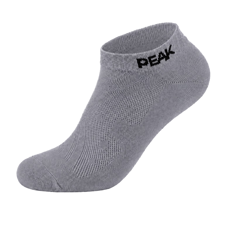 Peak Men's Breathable Odor-Resistant Summer Low-Cut Invisible Solid Color Casual Sports Cotton Socks