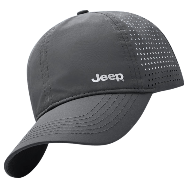 JEEP Men's Summer Sun Protection Quick-Dry Mesh Breathable Lightweight Fishing Baseball Cap