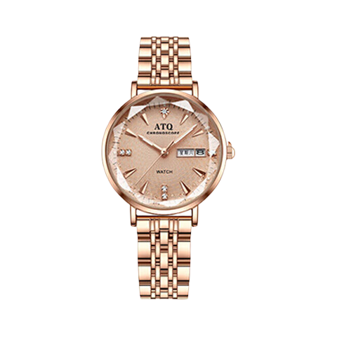 ATQ Ultra-Thin Watch for Women, Mechanical Style Top Ten Brands Wristwatch, Simple Design, New Year Valentine's Day Gift for Girlfriend Or Wife