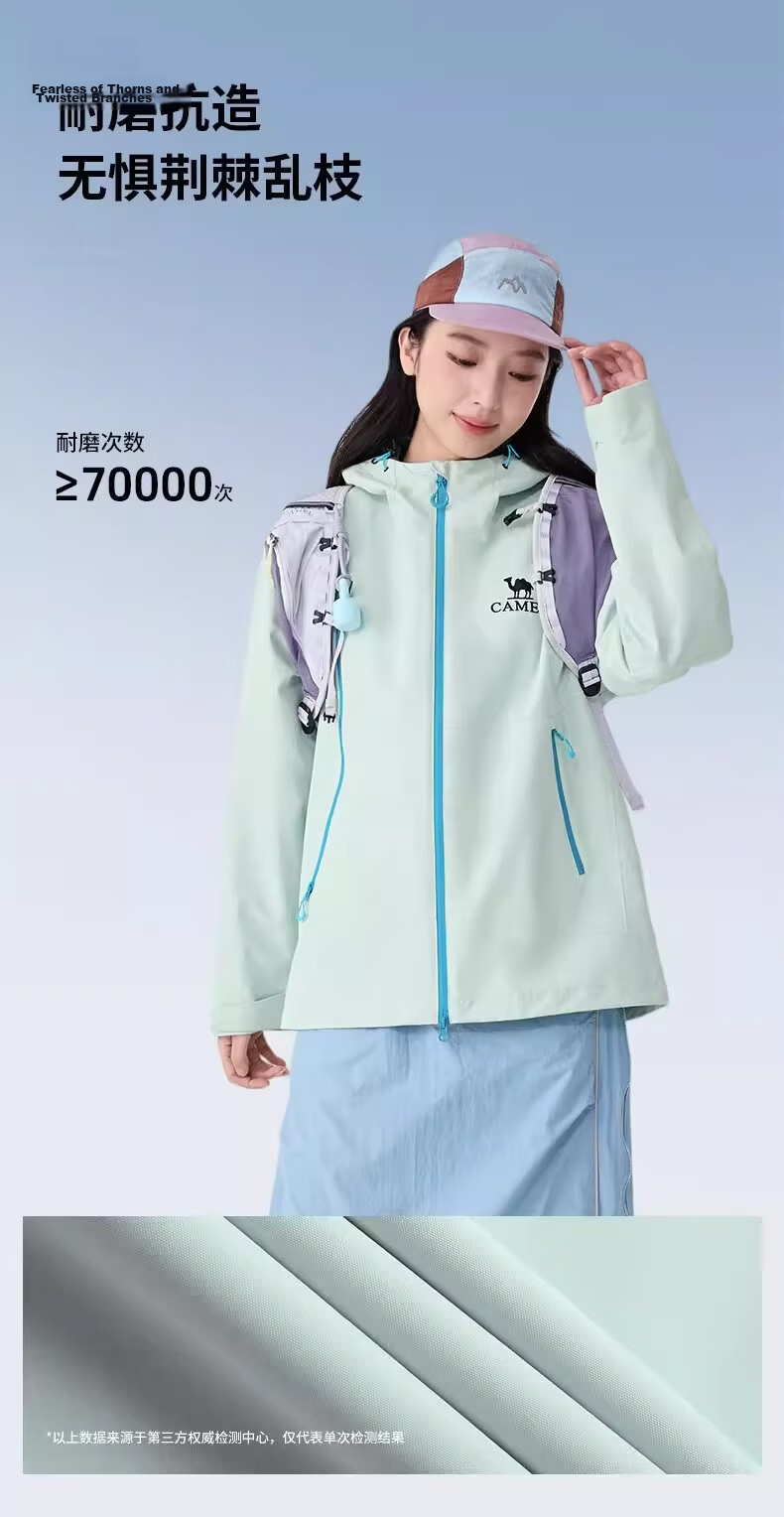CAMEL [Wang Junkai Edition] Outdoor Single-Layer Windproof Waterproof Jacket 2026 Spring New Unisex B005 8