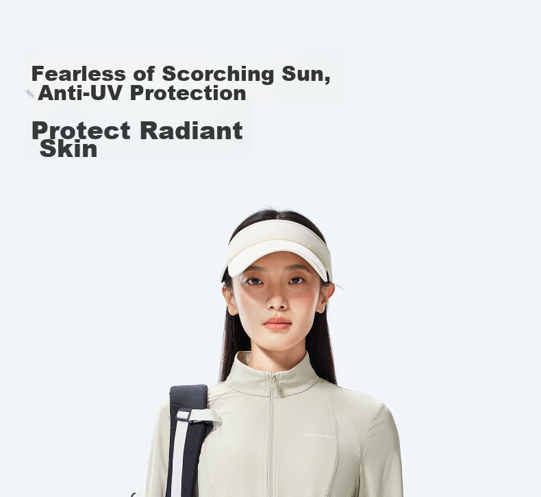 Penguin Baby Style Slim Waist Cooling Breathable Original Yarn Sun Protection Jacket for Women 1036 6