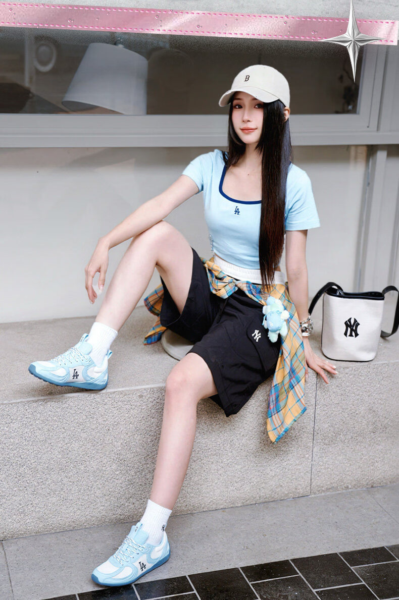 MLB Unisex Colorblock Mesh Ballet Style Thin Sole Training Sneakers Elf Shoes 3ACVOL16N-50SIS-225 8