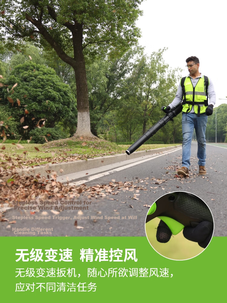 Greenworks 82V Backpack Blower Lithium Battery C12/B High Power Yard Leaf Blower Dust Removal Water Snow Blower BLB484-1 Bare Tool 8