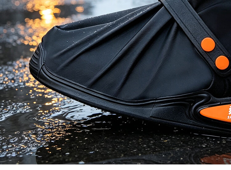 Shunxuan Waterproof Shoe Covers Rain Shoe Covers Non-slip Wear-resistant Thickened Portable Rain Boots Reusable for Men and Women Outdoor Cycling Rain Water Wading SXT-Y02 XXL Size (46-47) 14