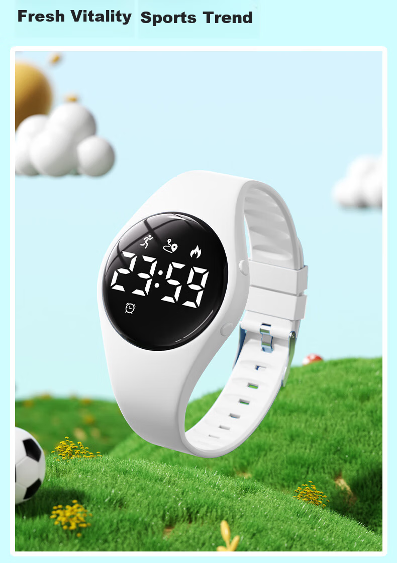 Koshi Silent Vibration Alarm Clock Student Watch Swimming Waterproof Junior High School Boys Kids Electronic Exam Watch 14