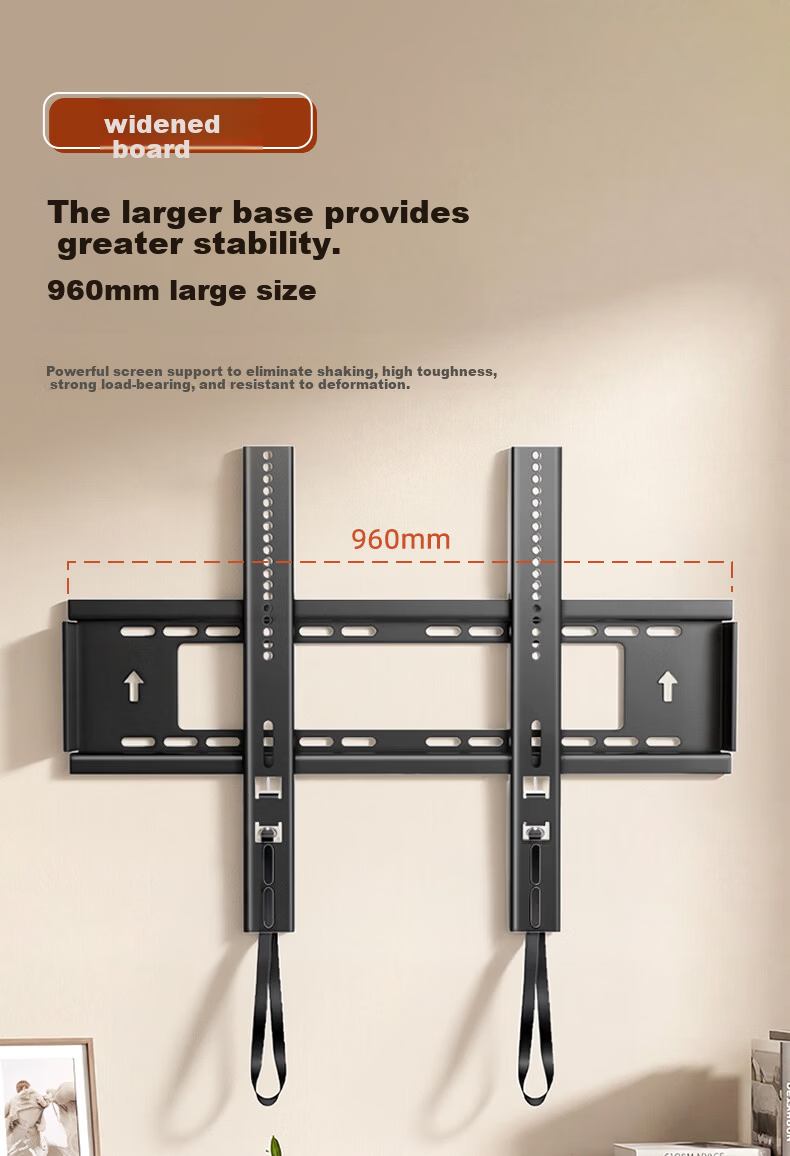 Aizhiri TV Wall Mount Bracket (85-120 inch) Thickened Ultra-thin Wall-mounted TV Stand Compatible with Xiaomi Samsung Hisense TCL Thunderbird Skyworth and More 4