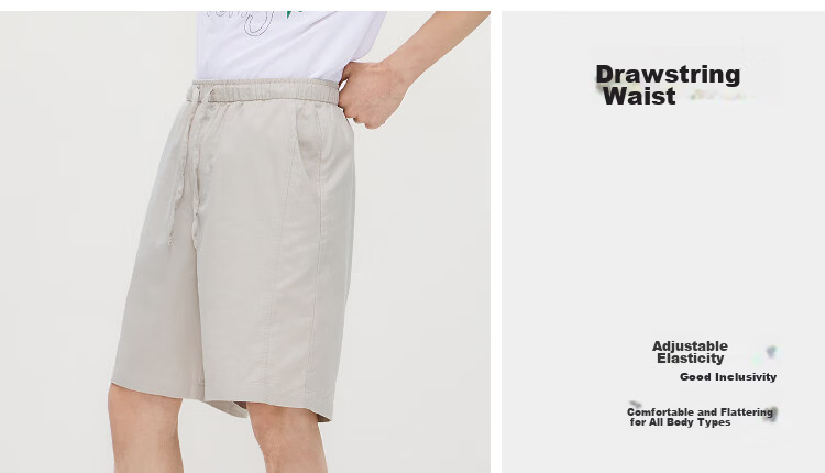 Semir Men's Casual Summer Elastic Drawstring Waist Shorts 2026 Loose Straight Pants Comfortable 109326125102 12