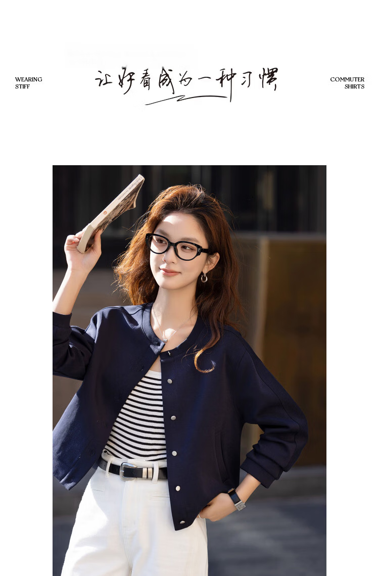 Demana Warm Soft Air Layer Spring Outdoor Korean Style Crew Neck Loose Small Size Thermal Sweatshirt Jacket for Women 10