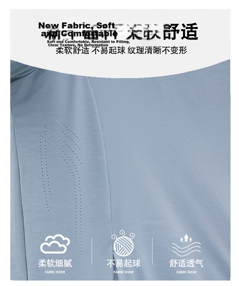JEEP SPIRIT Men's Summer Sun Protection Jacket Casual Ice Silk Lightweight Breathable Quick-Dry Coat ZH8188 Ink Blue 3XL 2