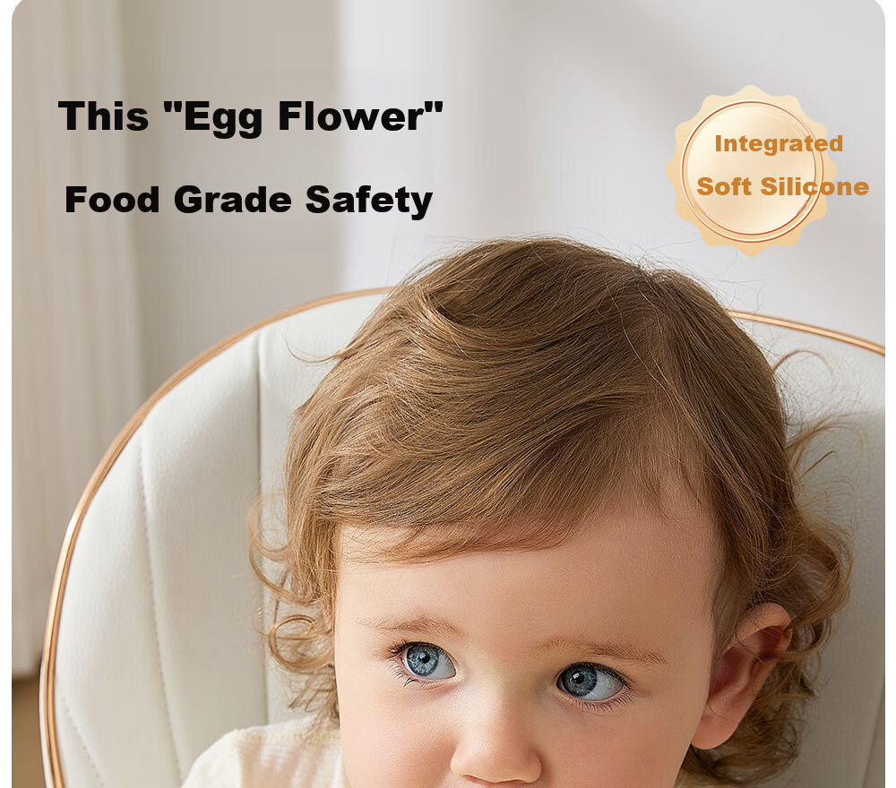 Beitais Egg Drop Soup Bowl Baby Training Silicone Integrated Suction Children's Tableware 13