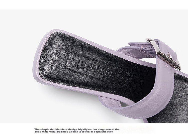 Laird Sand Aura Queen Women's Lambskin Open-Toe Slide Sandals 6M55001 Pear Blossom White OWK 36 5