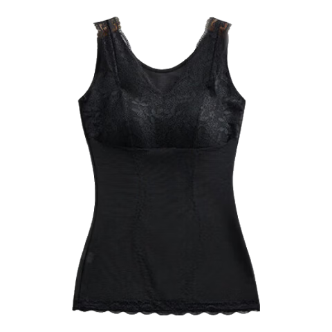 GRACEWELL Women's Shapewear Top with Padded Bra, Waist Slimming, Body Shaping, Fat Burning, Back Support, Integrated Bra