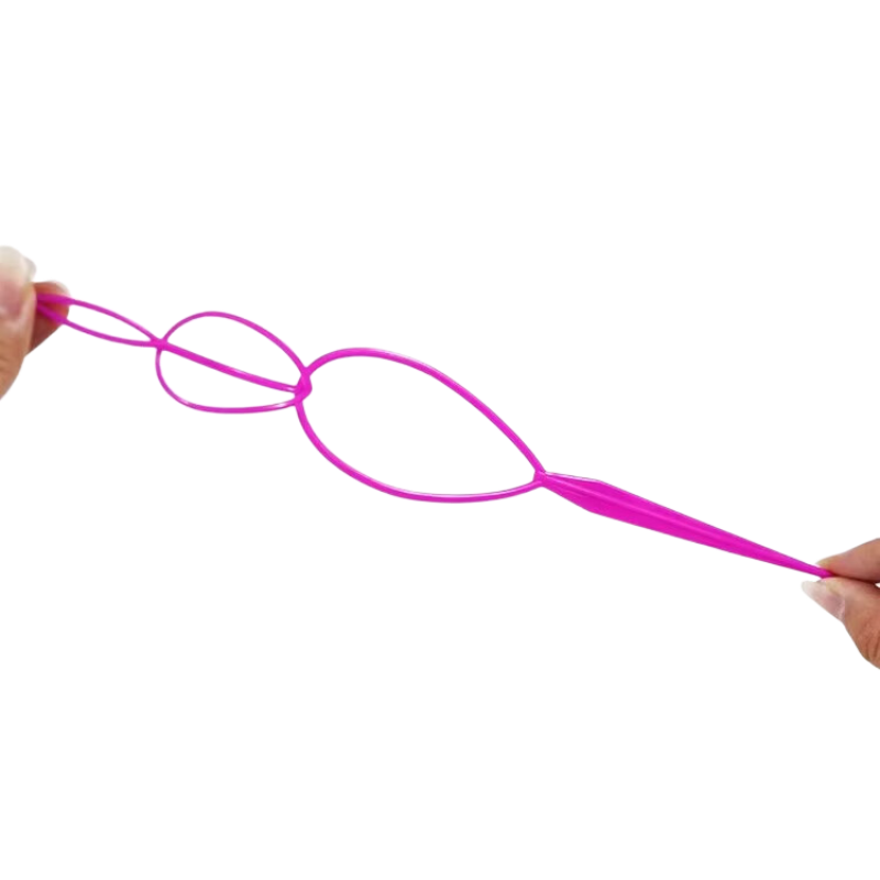 Gemon Hair Bun Maker Set 4 Pieces Hair Styling Tool for Kids Lazy Hair Tying Braiding Bun Maker