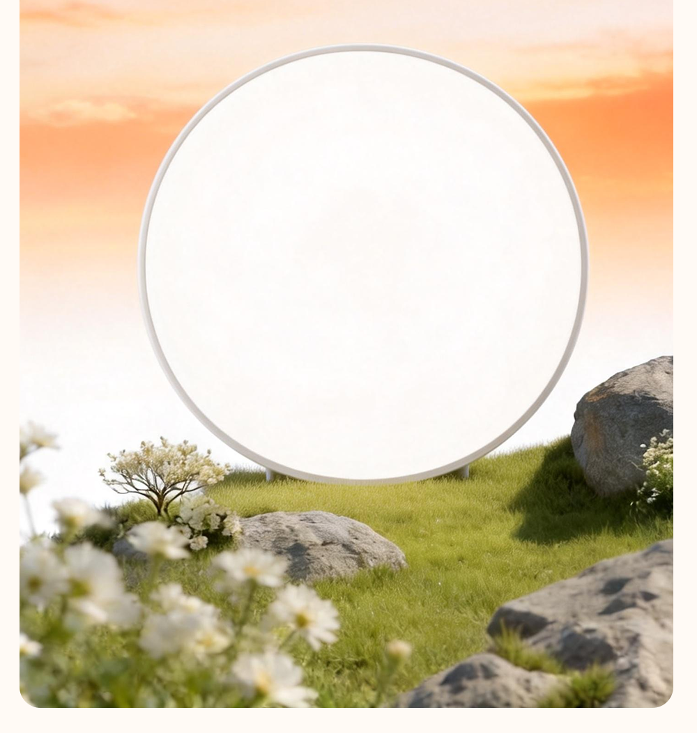 Kuka LED Ultra-thin Eye-protection Ceiling Light with Philips Chip, Smart Lighting for Living Room and Bedroom, 40cm Round [Installation Included] 24
